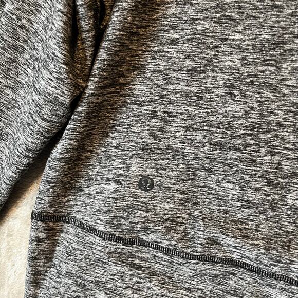 Lululemon Ready to Rulu Fleece Pullover Heathered Black Size 6 - Picture 6 of 7